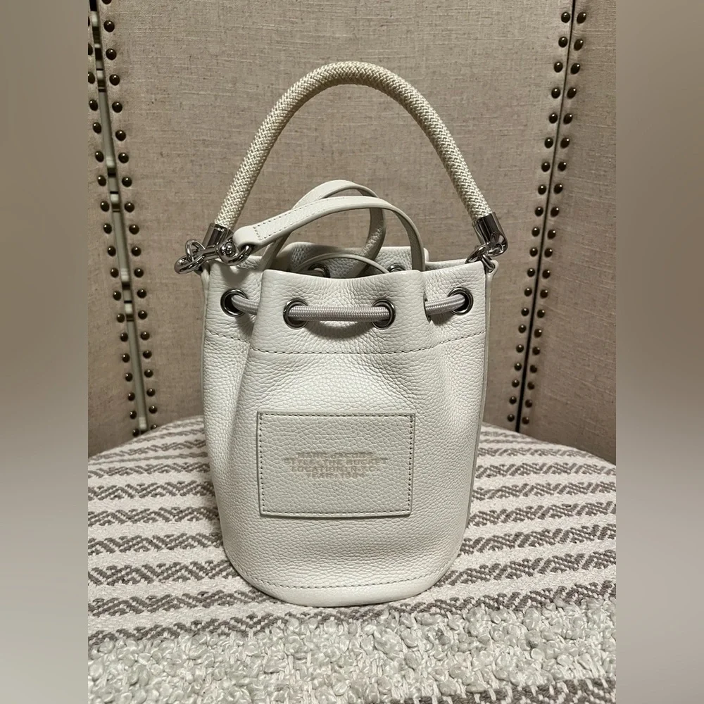 Marc Jacobs the bucket bag Small white silver - Picture 2 of 14